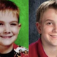 Timmothy Pitzen; righthand photo age-progressed to 13 years.